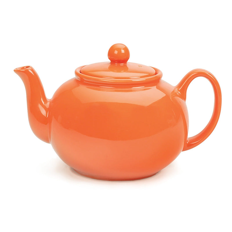 Danica - Stoneware Teapot - Orange Home & Kitchen