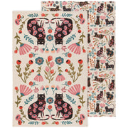 Danica Studio - Catbloom Dishtowels Set of 2 Home & Kitchen