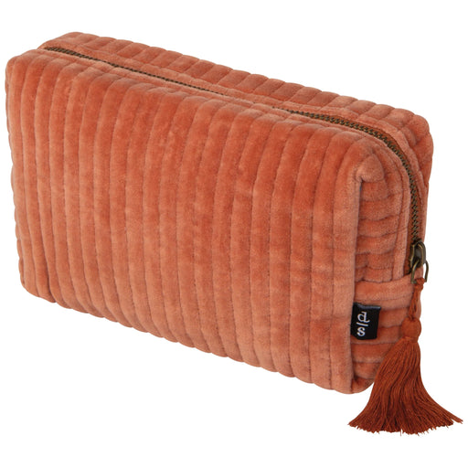 Danica Studio - Copper Quilted Velvet Cosmetic Bag Luggage & Bags