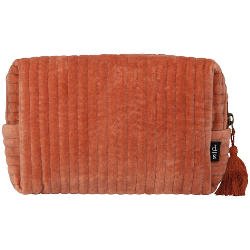 Danica Studio - Copper Quilted Velvet Cosmetic Bag Luggage & Bags