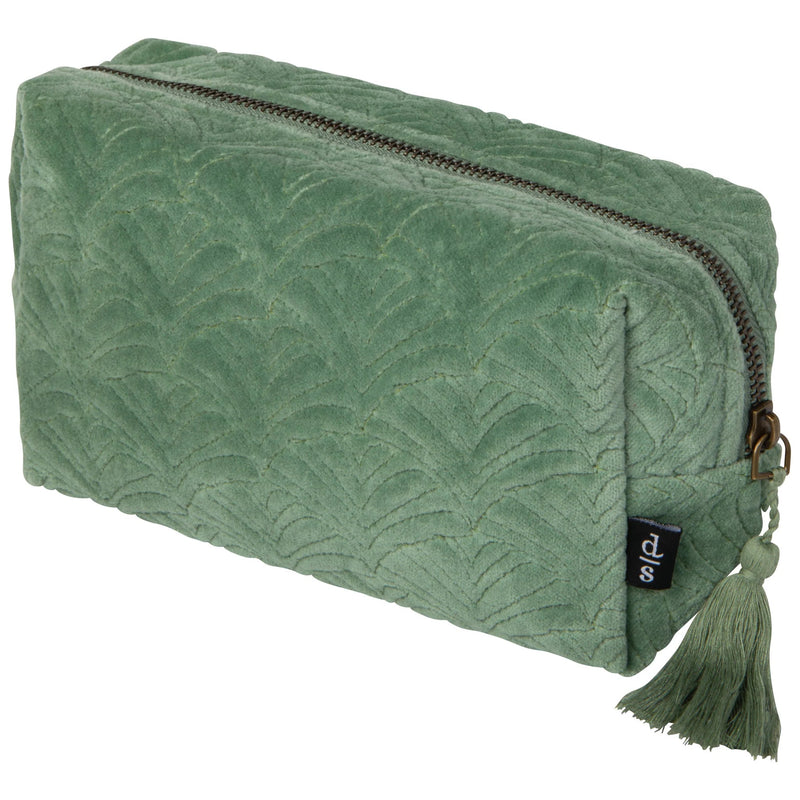 Danica Studio - Jade Quilted Velvet Cosmetic Bag Luggage & Bags