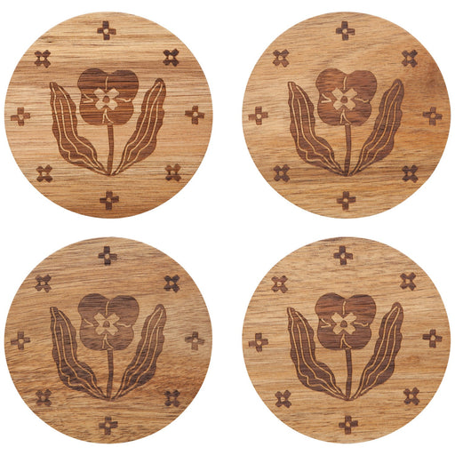 Danica Studio - Teppi Engraved Coasters Set of 4 Home & Kitchen