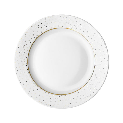 David Shaw - Dutch Rose Salad/Dessert Plate White Sparkling