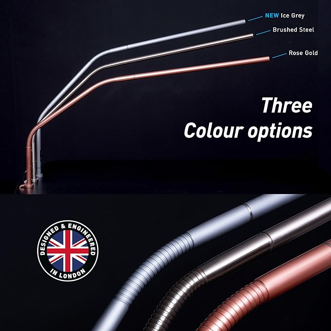 Daylight - Lamp Slimline (Table) Brushed Steel Electronics