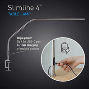 Daylight - Lamp Slimline (Table) Brushed Steel Electronics