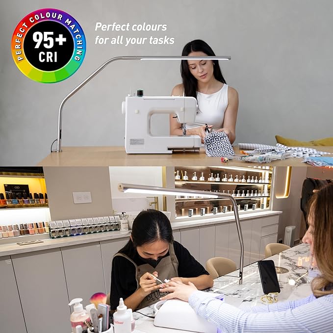 Daylight - Lamp Slimline (Table) Brushed Steel Electronics