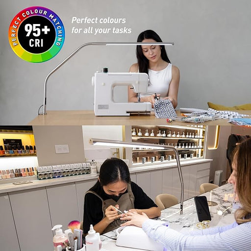 Daylight - Lamp Slimline (Table) Brushed Steel Electronics