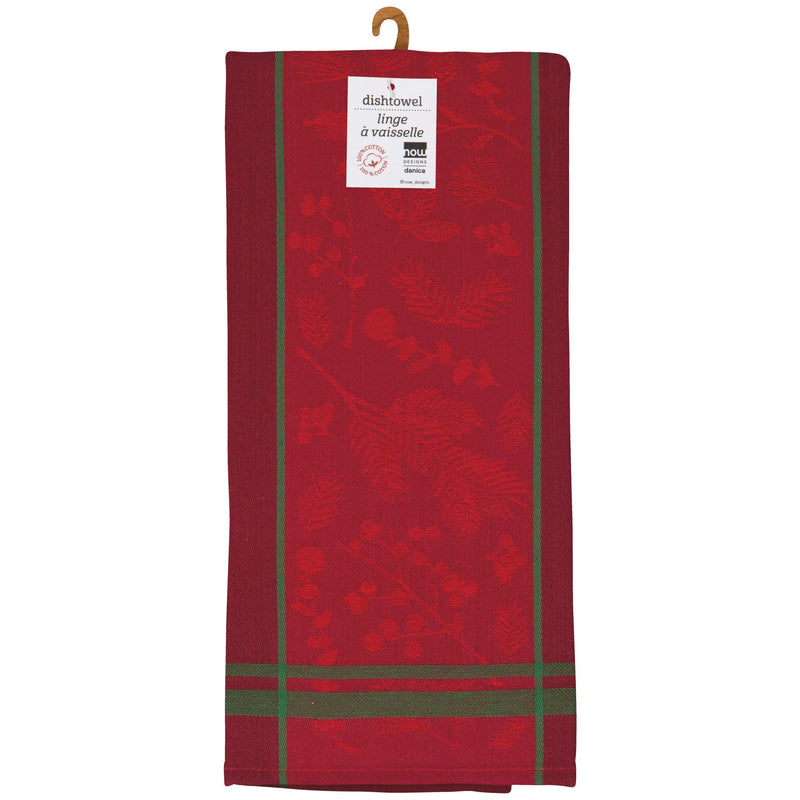 Now Designs - Winterberry Christmas Jacquard Dishtowel