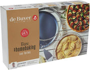 De Buyer - Home Baking Box Tarts 9.4 x1"/24x3cm 4pc Set Home & Kitchen