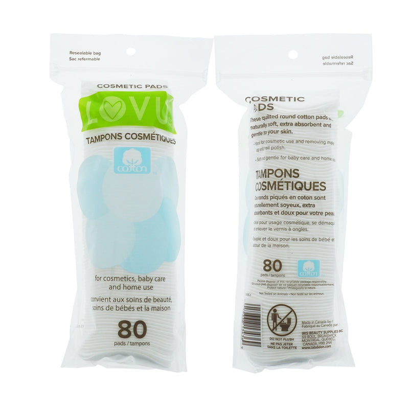 Delon - Cosmetic Cotton Pads & LOVU Tampons (80 - Pack) Health & Beauty