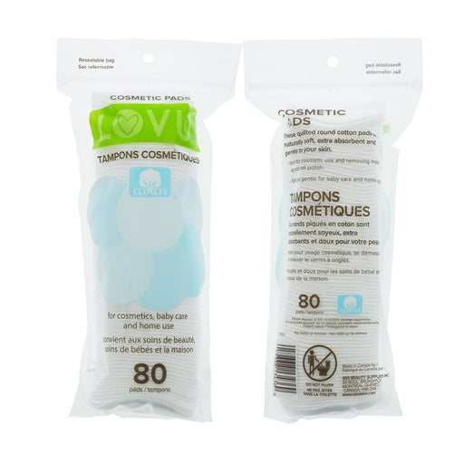 Delon - Cosmetic Cotton Pads & LOVU Tampons (80 - Pack) Health & Beauty