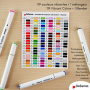 DeSerres - ALCOHOL DUAL - TIP MARKER SET – 120 PIECES Arts & Crafts