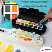 DeSerres - WATERCOLOUR TRAVEL KIT - 17 PIECES Arts & Crafts