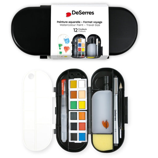 DeSerres - WATERCOLOUR TRAVEL KIT - 17 PIECES Arts & Crafts