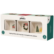 Jubilee - Glitzmas Christmas Dipping Dish With Tray Set