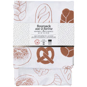 Now Designs - Boulangerie-Chestnut Printed Floursack Dishtowel S