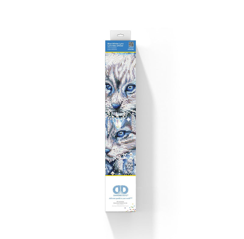 DIAMOND DOTZ - BLUE WINTER LYNX (17.6 x 13.7 - 45cm x 35cm) Toys & Games
