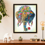 DIAMOND DOTZ - BOHEMIAN ELEPHANT (16.14" x 20.08" - 41cm x 51cm) Arts & Crafts