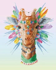 DIAMOND DOTZ - BOHEMIAN GIRAFFE (19.7" x 19.7" - 50cm x 50cm) Arts & Crafts
