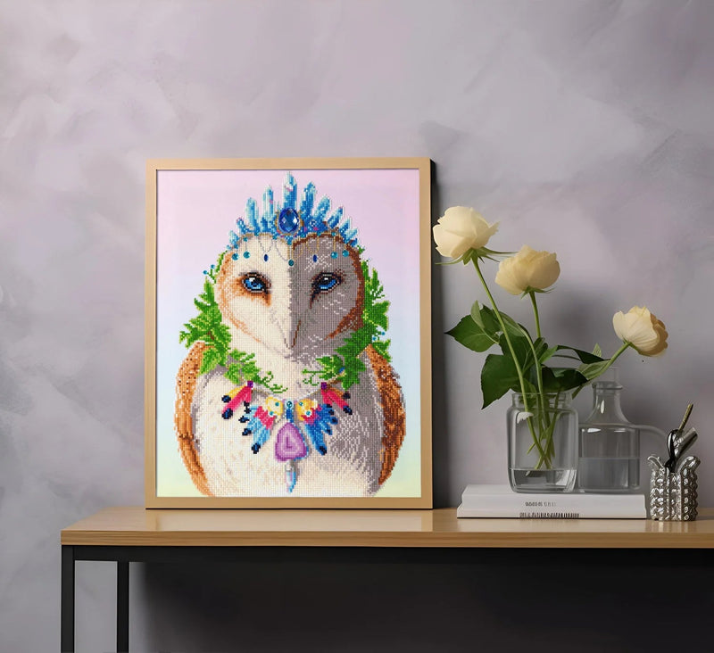 DIAMOND DOTZ - BOHEMIAN OWL (20.1" x 16.1" - 51cm x 41cm) Arts & Crafts