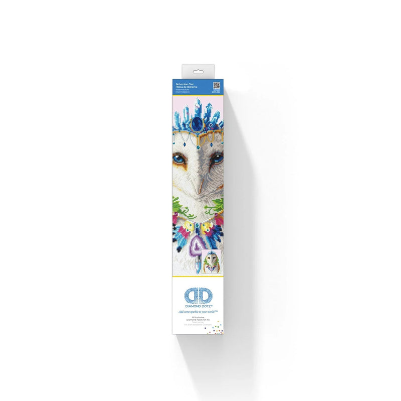 DIAMOND DOTZ - BOHEMIAN OWL (20.1" x 16.1" - 51cm x 41cm) Arts & Crafts