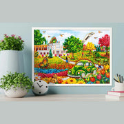 DIAMOND DOTZ - CHRISTINE GENEST - THE BOTANICAL GARDEN (28" x 20" - 71cm x 51cm) Toys & Games