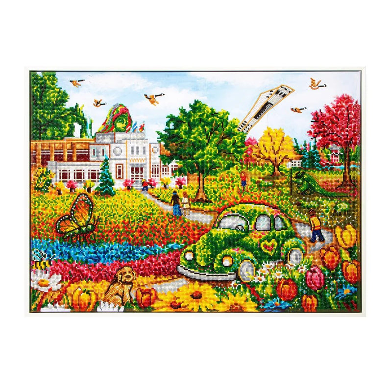 DIAMOND DOTZ - CHRISTINE GENEST - THE BOTANICAL GARDEN (28" x 20" - 71cm x 51cm) Toys & Games