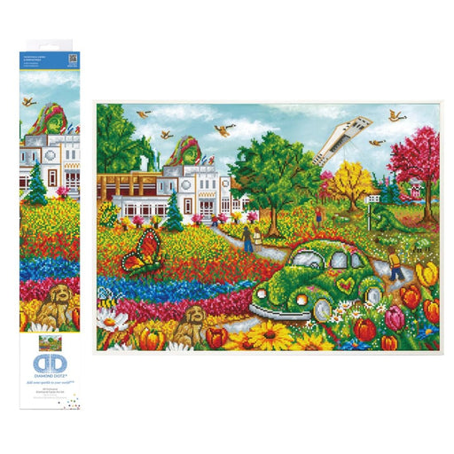 DIAMOND DOTZ - CHRISTINE GENEST - THE BOTANICAL GARDEN (28" x 20" - 71cm x 51cm) Toys & Games