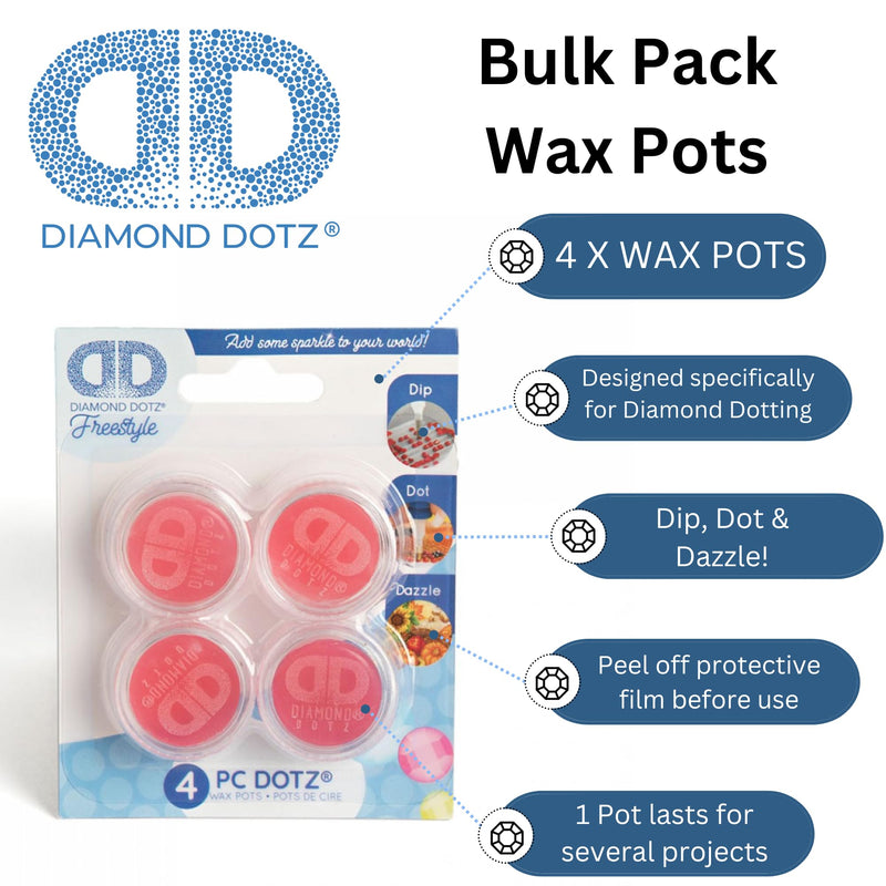 DIAMOND DOTZ - DD Bulk Pack Wax Pots Toys & Games