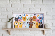 DIAMOND DOTZ - DOGS DINNER (12.5" x 26.1" - 32cm x 67cm) Arts & Crafts