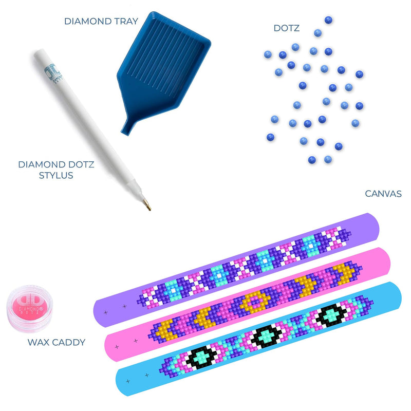 DIAMOND DOTZ - Dotzies Bracelets (3)Violets 21x2 Toys & Games
