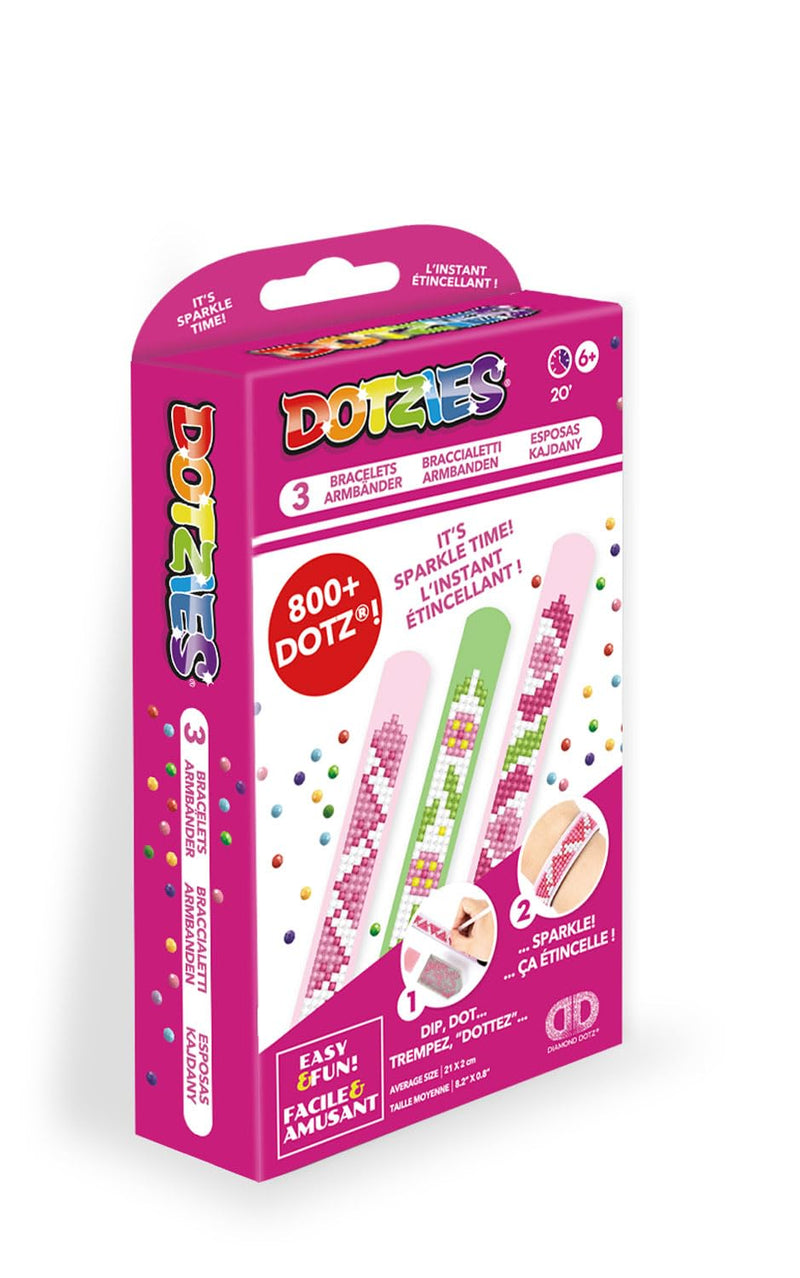 DIAMOND DOTZ - Dotzies Bracelets(3) Pretty in pink 21x2 Toys & Games