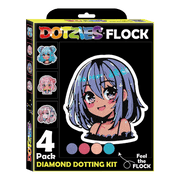 DIAMOND DOTZ - DOTZIES FLOCK - NEON ANIME GIRLS Arts & Crafts