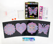 DIAMOND DOTZ - DOTZIES FLOCK - NEON MANDALAS Arts & Crafts