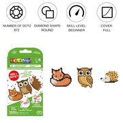 DIAMOND DOTZ - Dotzies Stickers (3) Forest Friends 18x10 Toys & Games