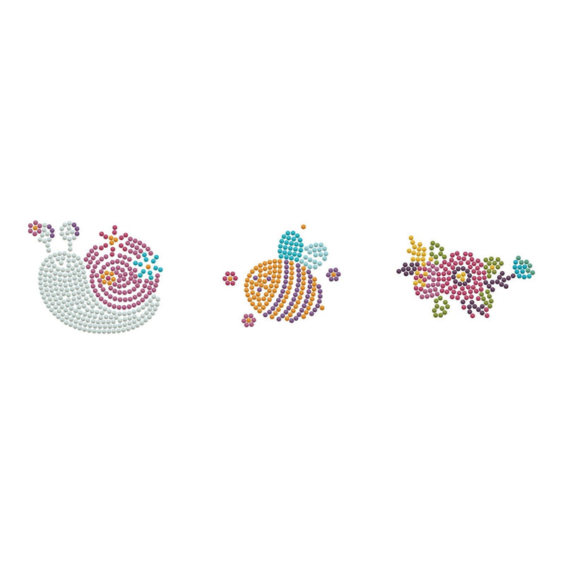 DIAMOND DOTZ - Dotzies Stickers(3) Garden friends 9,6x7,3 Toys & Games