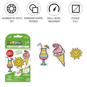 DIAMOND DOTZ - Dotzies Stickers(3) Sunshine 18x10 Toys & Games