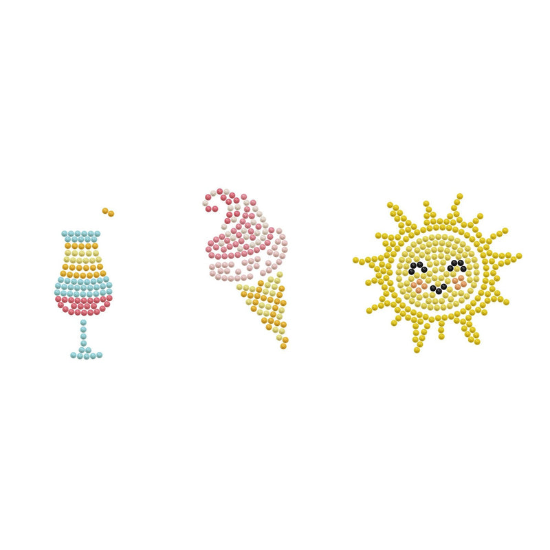 DIAMOND DOTZ - Dotzies Stickers(3) Sunshine 18x10 Toys & Games
