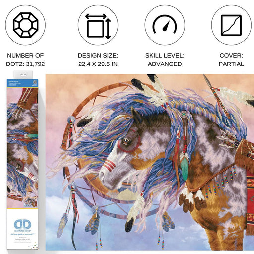 DIAMOND DOTZ - DREAM WEAVER (22.4" x 29.5") Arts & Crafts