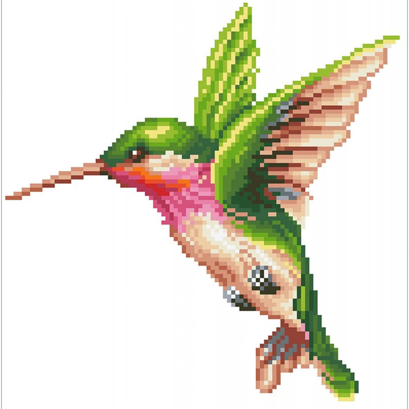DIAMOND DOTZ - Hummingbird 36x37 Arts & Crafts