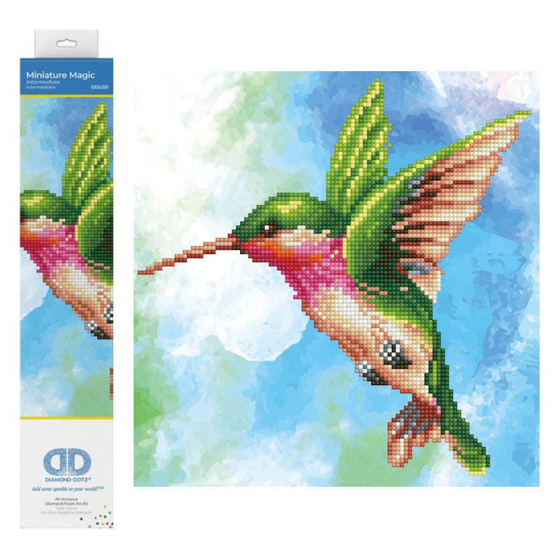DIAMOND DOTZ - Hummingbird 36x37 Arts & Crafts