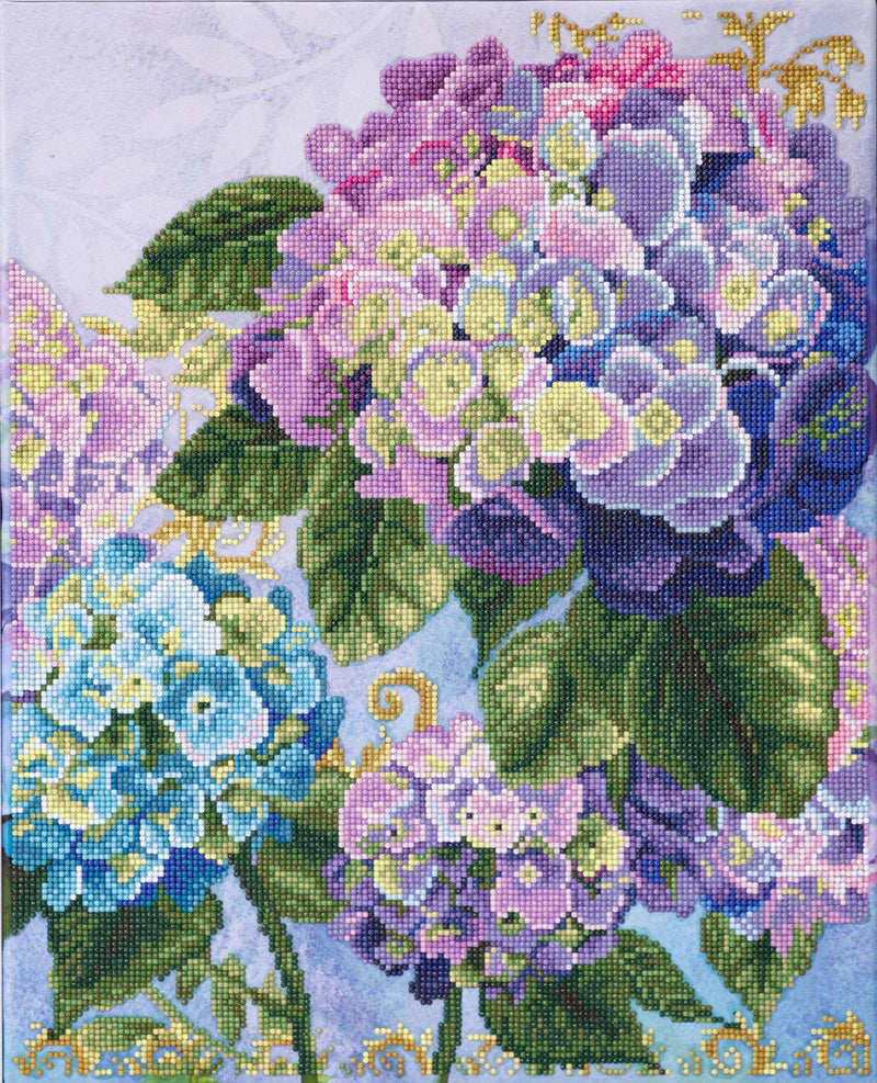 DIAMOND DOTZ - HYDRANGEA GARDEN (20.3" x 16.4" - 52cm x 42cm) Arts & Crafts