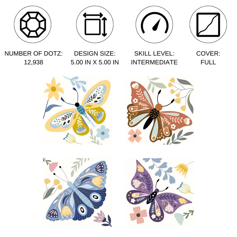 DIAMOND DOTZ - MINI DOTZ - BUTTERFLY MOODS Games & Toys