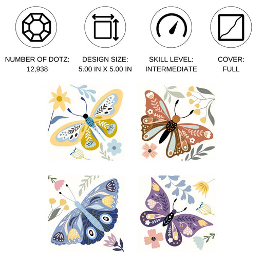 DIAMOND DOTZ - MINI DOTZ - BUTTERFLY MOODS Games & Toys