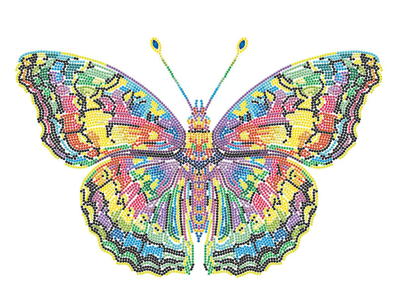 DIAMOND DOTZ - NEON BUTTERFLY (17.1" x 21.1") Arts & Crafts