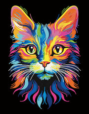 DIAMOND DOTZ - NEON CAT (17.1" x 21.1") Arts & Crafts