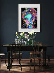 DIAMOND DOTZ - NEON ELECTRIC BEAUTY (17.1" x 21.1") Arts & Crafts