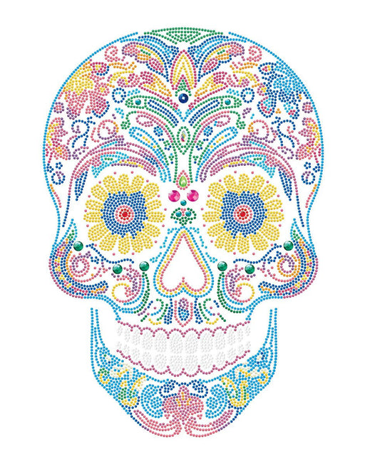 DIAMOND DOTZ - NEON SUGAR SKULL (17.1" x 21.1") Arts & Crafts