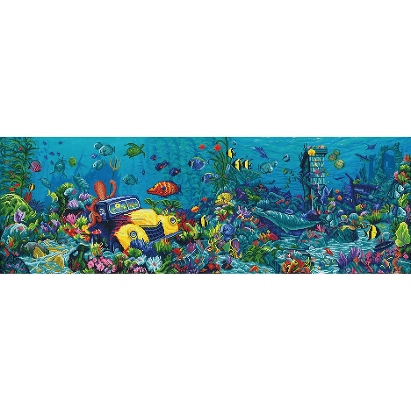 DIAMOND DOTZ - NEPTUNE'S JUNK YARD (17.2" x 51.5" / 44cm x 132cm) Arts & Crafts