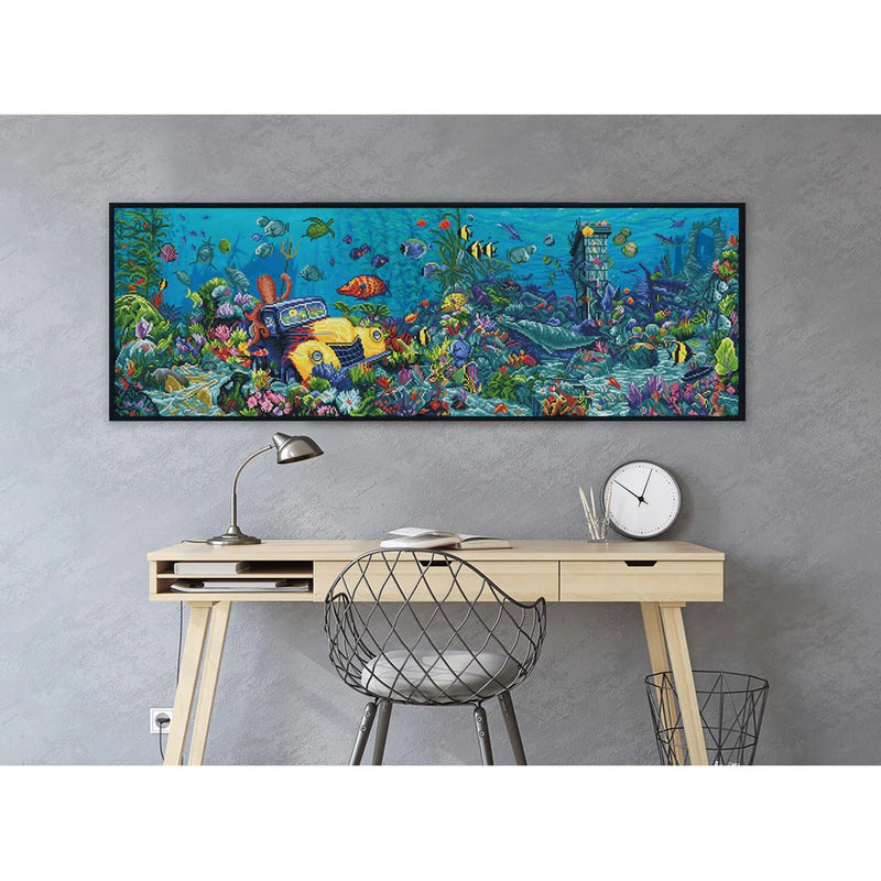 DIAMOND DOTZ - NEPTUNE'S JUNK YARD (17.2" x 51.5" / 44cm x 132cm) Arts & Crafts